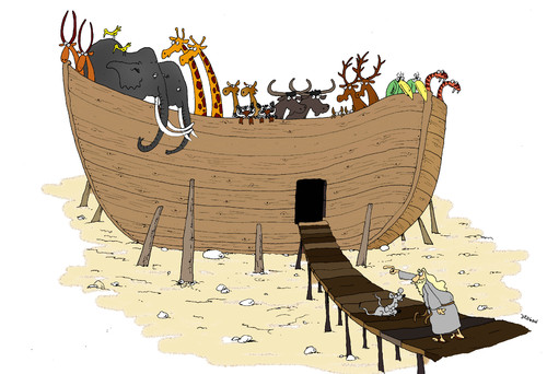 Cartoon: ark (medium) by draganm tagged noah,ark