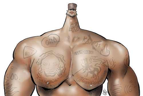 Cartoon: Booba (medium) by Damien Glez tagged rapper,france,french,rap,music,booba,rapper,france,french,rap,music,booba