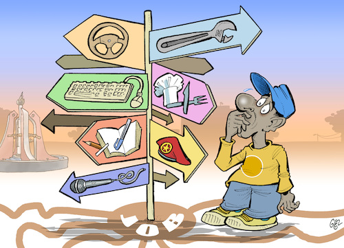 Cartoon: Employments (medium) by Damien Glez tagged employment,unemployment,economy,employment,unemployment,economy