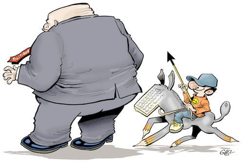 Cartoon: Satire (medium) by Damien Glez tagged press,satire,media,cartoonist,press,satire,media,cartoonist
