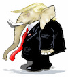Cartoon: Elephant Trump (small) by Damien Glez tagged elephant,trump,donald,president,united,states,america