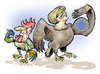 Cartoon: Germanys Leading Role in Europe (small) by Damien Glez tagged europe,germany,merkel,sarkozy