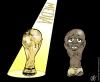 Cartoon: Mundial (small) by Damien Glez tagged football soccer mundial championship south africa 2010 poverty starving media