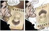 Cartoon: Wanted! (small) by Damien Glez tagged barrack,obama,usa,osama,bin,laden,kim,il,jong,korea,north,nuclear,bomb