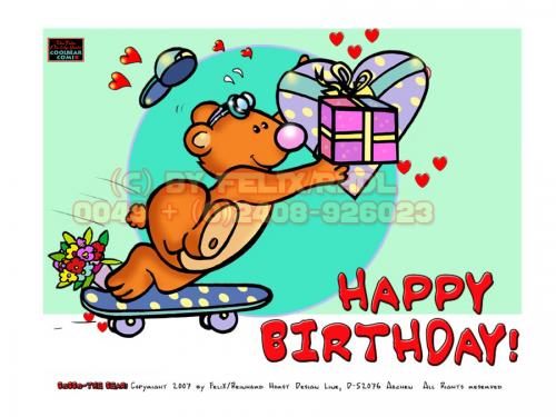 Cartoon: Bobbo the Bear (medium) by FeliXfromAC tagged greetings,luck,glück,geburtstag,happy,birthday,beziehung,sympathiefigur,mascot,design,character,liebe,glückwunschkarte,card,greeting,horst,reinhard,alias,felix,comix,pleite,animals,stockart,illustration,comic,cartoon,tiere,bär,bear,the,bobbo