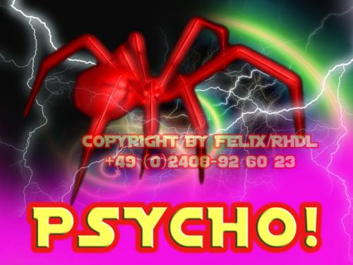 Cartoon: Psycho ! Motiv 02 (medium) by FeliXfromAC tagged mobile,services,handy,felix,alias,reinhard,horst,design,line,aachen,spinne,spider,horror,psycho,angst,cartoon,painting,stockart