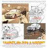 Cartoon: Advertising Layouts (small) by FeliXfromAC tagged layout by felix frau woman advertising storyboard cars girls mood moody stimmung felix alias reinhard horst design line two color sepia autos drinks poster seagram 