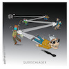 Cartoon: Querschläger (small) by Jo Drathjer tagged querdenker,querschläger,corona,covid19,pandemie,pandemic,freiheit