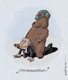 Cartoon: Winterschlaf Ende (small) by Jo Drathjer tagged ukraine,russia,stellungswechsel