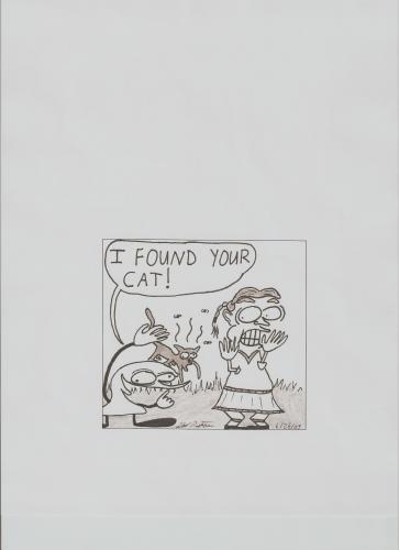 Cartoon: A La Carte (medium) by calebgustafson tagged cat,dead,lady,fatty,old
