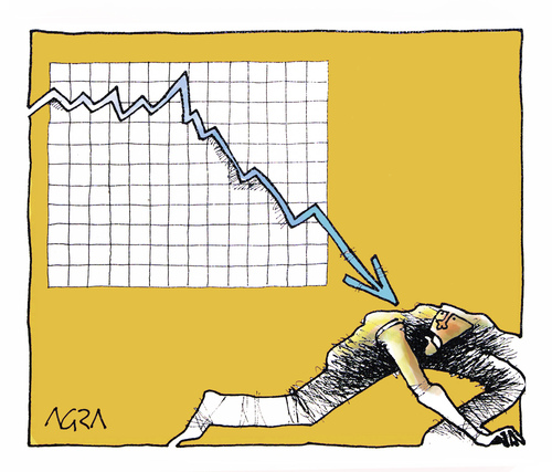Cartoon: there is no escape (medium) by AGRA tagged economy,crisis