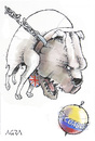 Cartoon: The big bulldog (small) by AGRA tagged dog,england,assange,ecuador