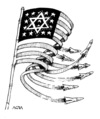 Cartoon: The trail of the rockets (small) by AGRA tagged palestine,gaza