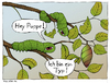 Cartoon: Running gag unter Raupen (small) by Magnoli tagged raupe,wald,puppe,baum,typ