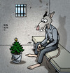 Cartoon: BODO Magazin - W-nacht im Knast (small) by volkertoons tagged volkertoons,cartoon,illustration,bodo,ratte,rat,knast,gefängnis,zelle,prison,weihnachten,christmas,xmas