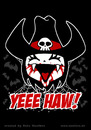 Cartoon: Nosfera - YEEE HAW! (small) by volkertoons tagged volkertoons nosfera vampir vampire lustig humor fun funny böse evil süß cute mädchen girl cowgirl western texas gothic