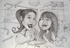 Cartoon: Joycee and Ee-Fung (small) by ognub tagged friendship