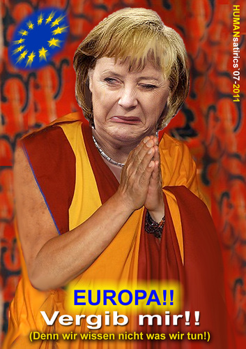 Cartoon: Europa vergib!! (medium) by cartoonist_egon tagged europa,merkel,beten,vergebung