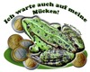 Cartoon: Auf Mücken warten... (small) by cartoonist_egon tagged frog,frosch,kröte,money,moneten,pinke