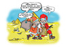 Cartoon: Gestreut (small) by cartoonist_egon tagged wüste sahara weihnachten streuung