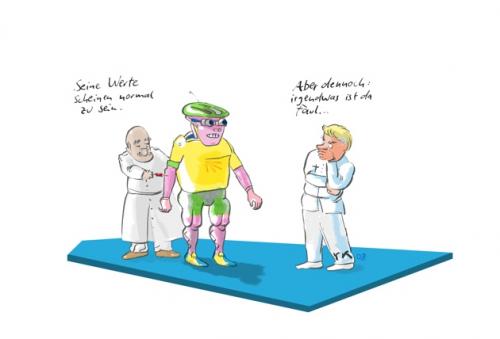 Cartoon: Aber nicht doch (medium) by lejeanbaba tagged tour,de,france,doping,roboter,rad,rennrad