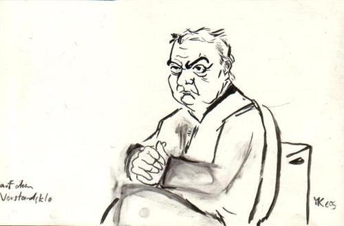 Cartoon: auf dem Vorstandsklo (medium) by lejeanbaba tagged boss,toilette,druck,vorstand