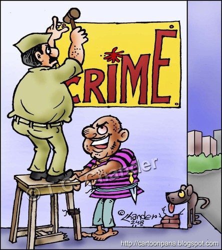 Cartoon: crime crime1col300 26082011 15 c (medium) by Chander  tagged crime