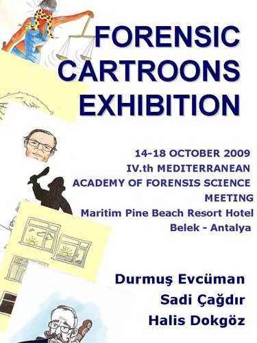 Cartoon: forensic cartoons exhibition (medium) by halisdokgoz tagged forensic,cartoons,exhibition