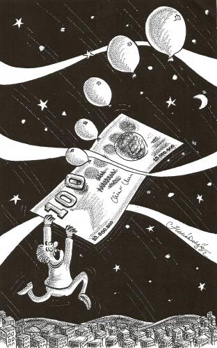 Cartoon: Money (medium) by halisdokgoz tagged money