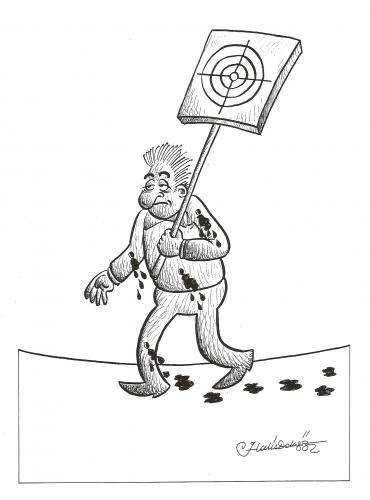Cartoon: target (medium) by halisdokgoz tagged target