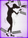 Cartoon: woman against to violence (small) by halisdokgoz tagged woman against to violence