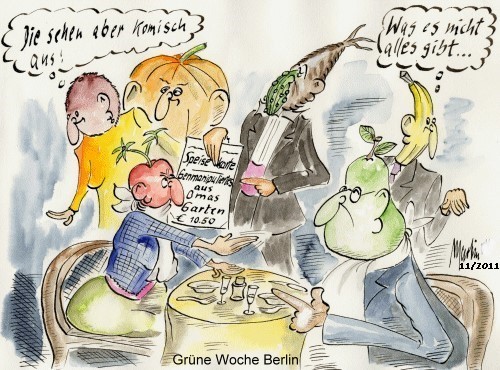 Cartoon: Grüne Woche (medium) by quadenulle tagged cartoon