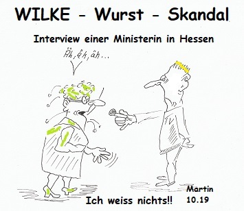 Cartoon: Wurst-Skandal (medium) by quadenulle tagged innenpolitik,skandal,fleisch,wurst,schlafen,nichtstun,ministerin