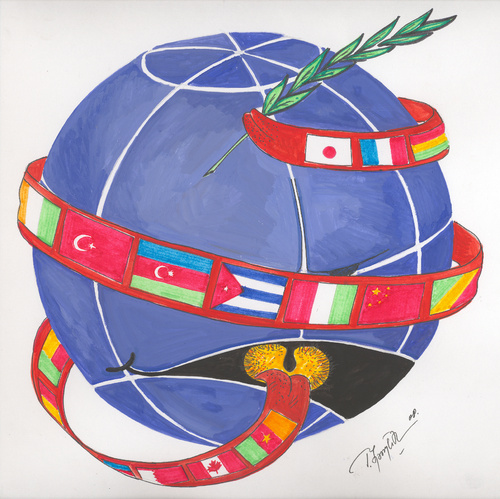 Cartoon: The World Languages (medium) by Tural Hasanli tagged hasanli,tural