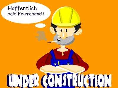 Cartoon: Held der Arbeit (medium) by Tricomix tagged wochende,arbeiter,faulenzer,under,construction,bauarbeiter,feierabend