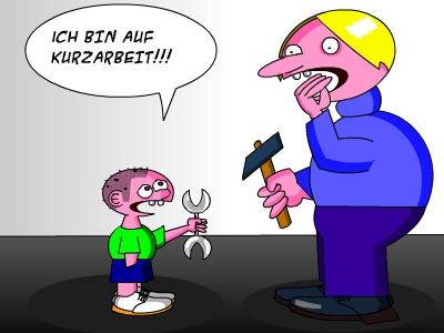 Cartoon: Kurzarbeit (medium) by Tricomix tagged arbeitslos,kündigung,arbeitsmarkt,arbeitsagentur,agentur,für,arbeit,kurzarbeit,finanzkrise