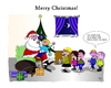 Cartoon: Merry Christmas (small) by Tricomix tagged christmas,santa,claus,gifts,children,fir,surprise