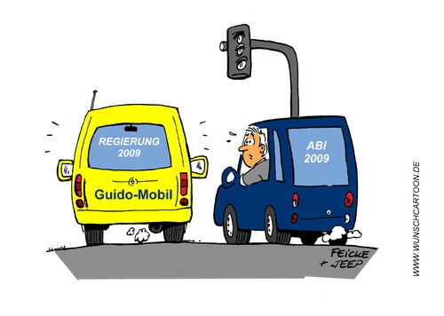 Cartoon: Guido freut sich (medium) by Wunschcartoon tagged fdp,wahl,guido,westerwelle