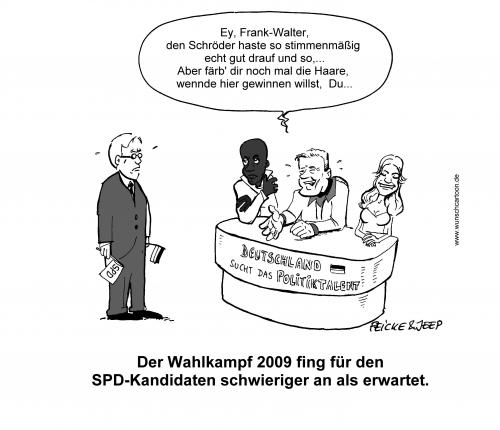 Cartoon: Steinmeier (medium) by Wunschcartoon tagged steinmeier,bohlen,dsds,wahl,2009