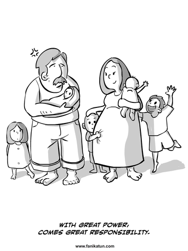 Cartoon: Power (medium) by Ahmedfani tagged family