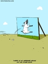 Cartoon: Greener Grass (small) by Ahmedfani tagged philosophy idioms sheep
