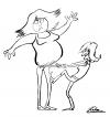 Cartoon: Suffer for Fashion (small) by pinkhalf tagged cartoon,fashion,woman