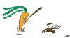 Cartoon: The Carrot and the Stick (small) by pinkhalf tagged cartoon,man,vegetable,life