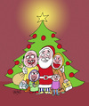 Cartoon: Frohes Fest ! (small) by Hayati tagged weihnachten kestmis xmas noel navidad baba hayati boyacioglu berlin 2012