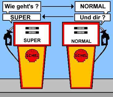 Cartoon: Smalltalk (medium) by sier-edi tagged super,normal,benzin,tankstelle