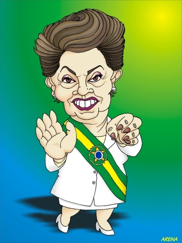 Cartoon: Dilma Roussef (medium) by Arena tagged dilma,roussef,brazil,brasil