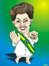Cartoon: Dilma Roussef (small) by Arena tagged dilma,roussef,brazil,brasil