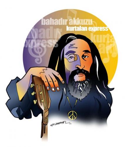 Cartoon: -BAHADIR AKKUZU- GUITARIST (medium) by donquichotte tagged bhdr