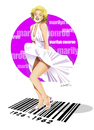 Cartoon: MARILYN MONROE (small) by donquichotte tagged mm
