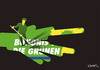 Cartoon: WAHLEN SCHOCK IN BW-3 (small) by donquichotte tagged grünen